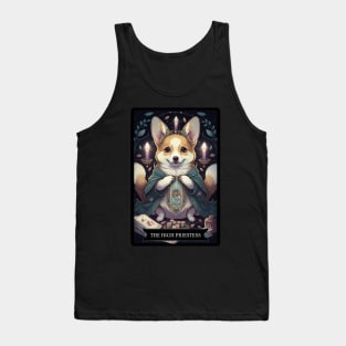 The High Priestess Tarot Corgi Tank Top